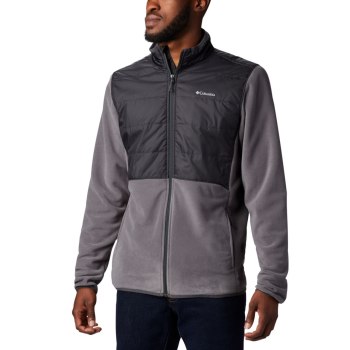 Columbia Jas Heren, Basin Butte Fleece Full Zip Grijs, 72GWXQFLR